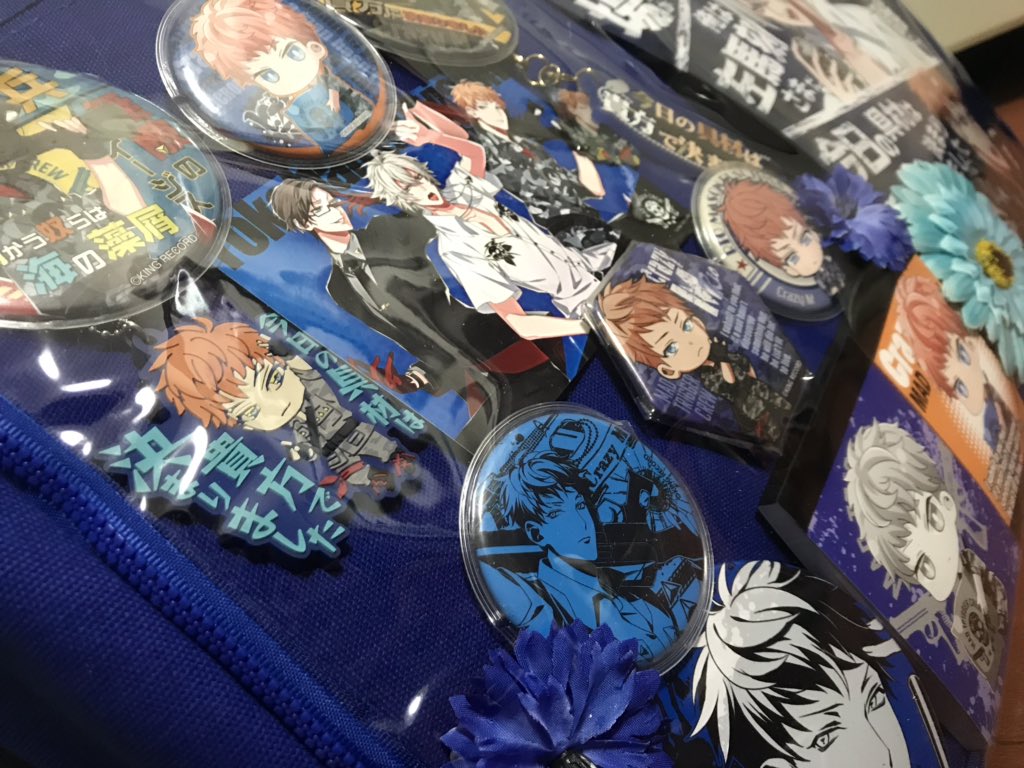 ヒプマイの痛バッグ完成…！！💙🚢💙 理鶯推しのハマ女だとアピールする