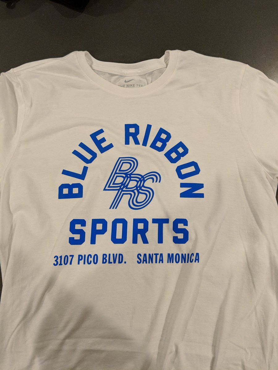 blue ribbon sports t shirt