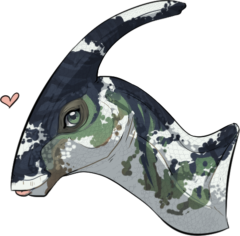 Caffintales's tweet photo. A lil parasaur bust cos I love the breed so much and I love piebald things so~ 
#dinosaur #parasaurolophus #dinolove #parasaurs https://t.co/fEcEXOE0qp