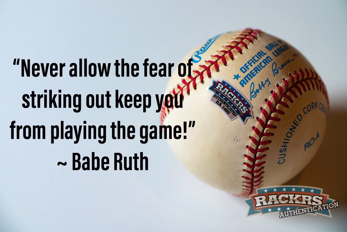 rackrs's tweet photo. Love this quote from Babe Ruth! The man spoke the truth. #baberuth #inspirationalquotes #baseball #baseballquotes #collect https://t.co/PmMSWe2moF