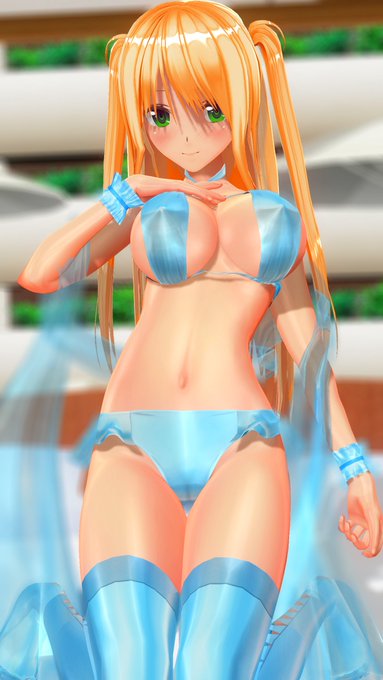 アクアブルーな水着
#COM3D2 #CM3D2 