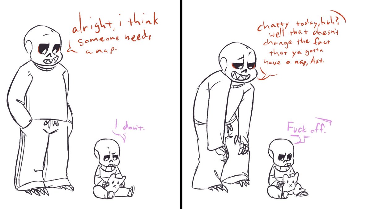 decaf_cat's tweet photo. And a slight jump back from the last comic, this is Luci bab's big bro, [REDACTED].  He, uh, was more salty than sweet. https://t.co/IuN1ELs0Wz