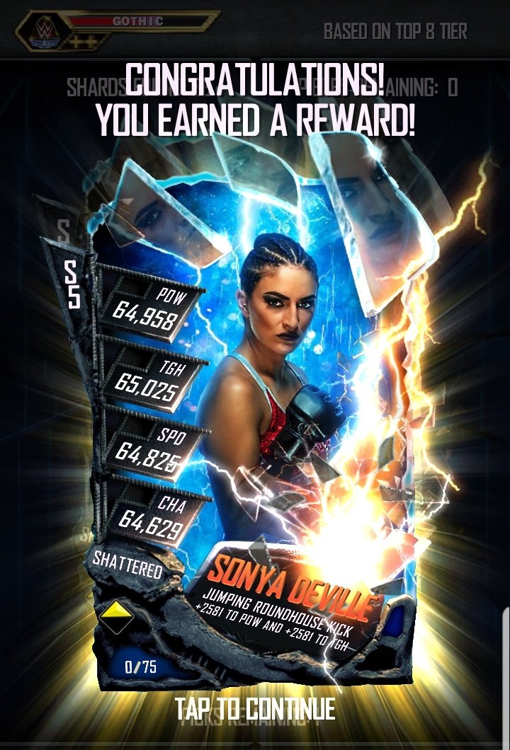 _Crazed_52's tweet photo. Got her!!! @SonyaDevilleWWE is about to take my female deck to another level!!
#HairUpSquareUp
#WWESuperCard https://t.co/6kKm4FzkIX