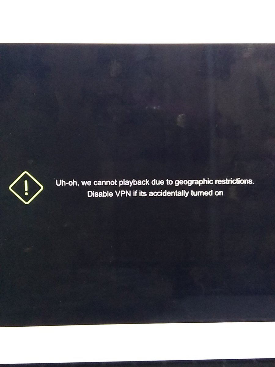 arbitthoughts's tweet photo. @hotstar_helps why the hell am I getting this all week? Have stopped serving India? Whoever did the VPN check feature is a dunce. https://t.co/5QymjeeNeq