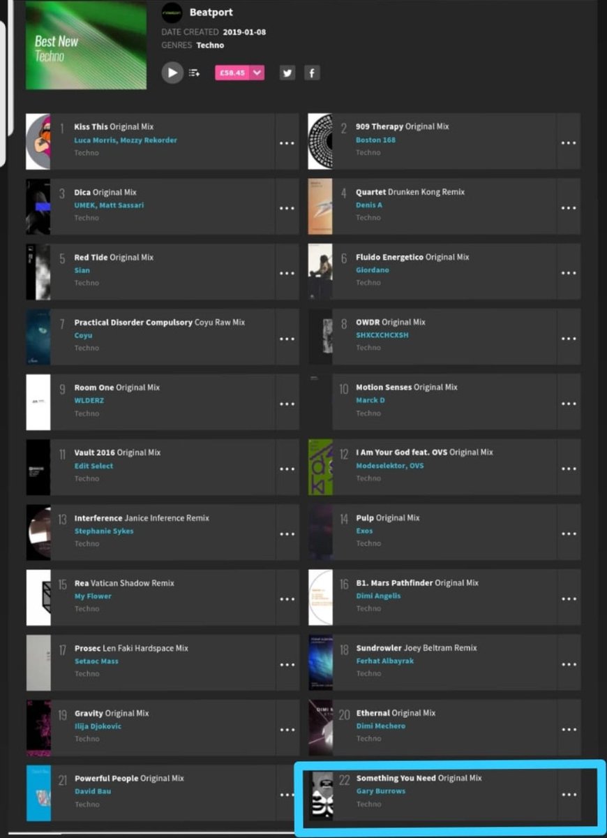 garyburrows9091's tweet photo. Huge thank you to @beatport for including my track Gary Burrows - Something You Need (@RespektRecords) in their Best New Techno January chart.
#techno #garyburrows #beatport #respektrecordings #somethingyouneed #bestnewtechnochart https://t.co/VdSa3CrFpC