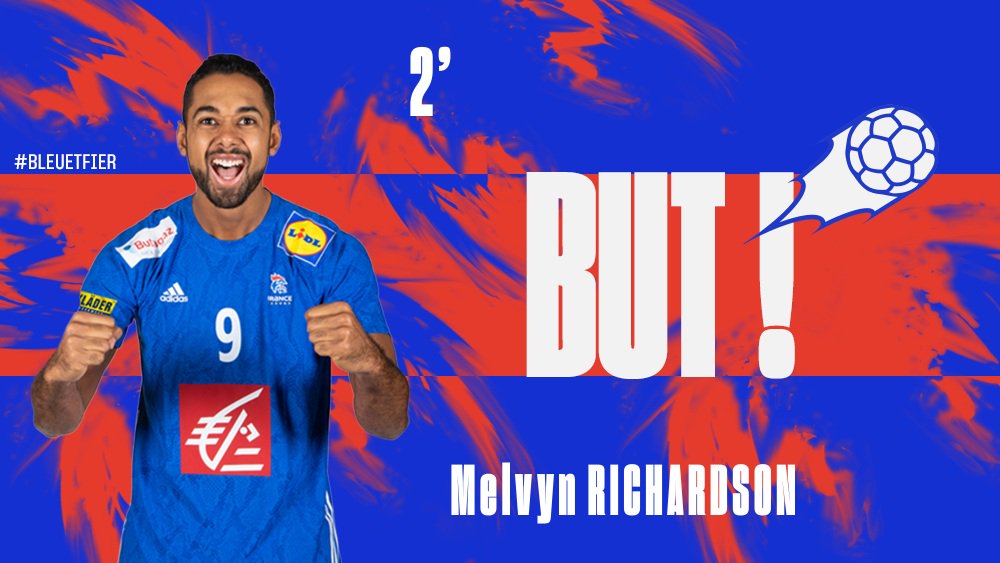 FRAHandball's tweet photo. 2' : 2 - 1  | Melvyn est impérial à 7m 🇲🇫 https://t.co/tXHWhtINR1