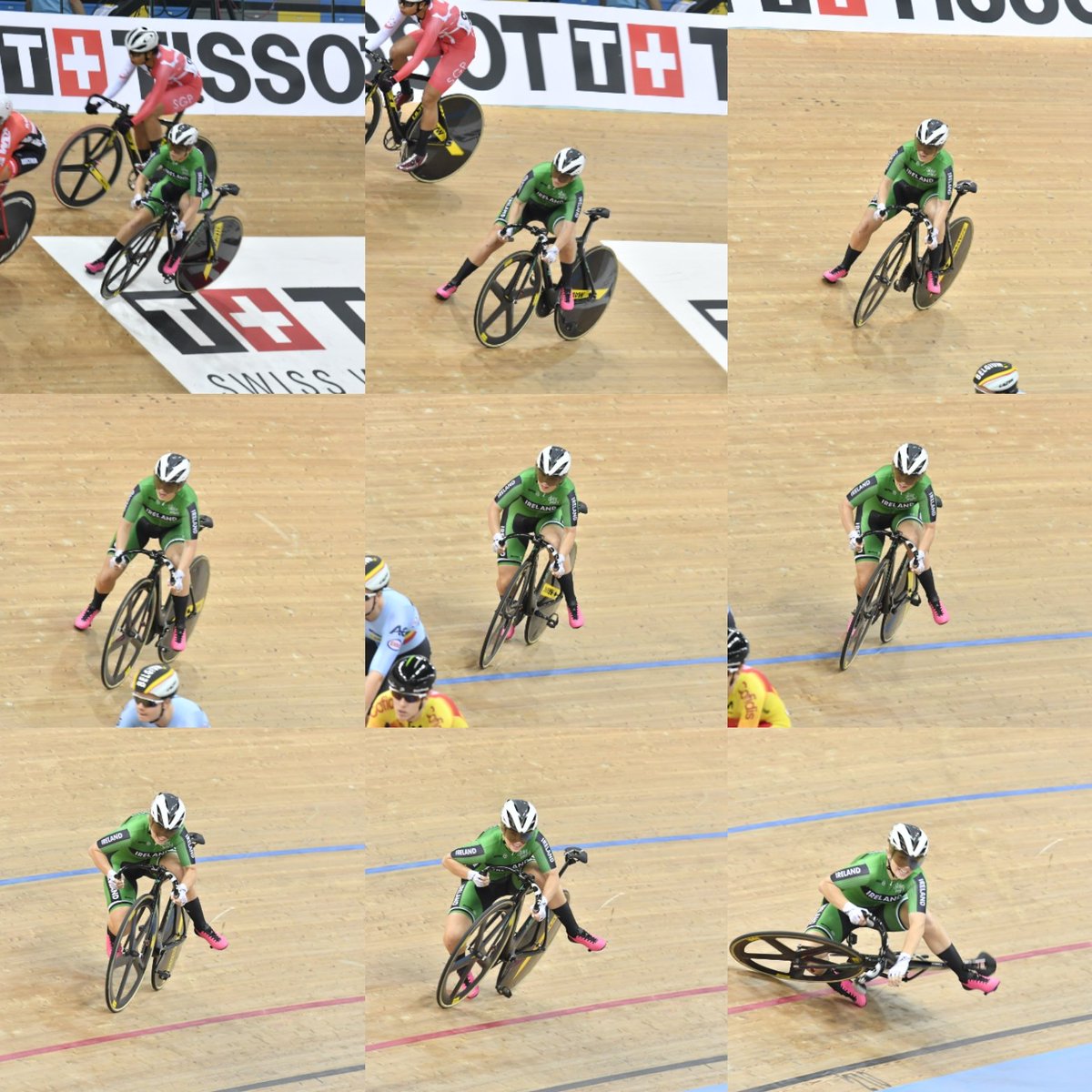 #TissotUCITrackWC 🇭🇰 Shannon McCurley holds on to 9th behind Kristen Wild 🇳🇱 in Women's Omnium, despite that crash. 👍
UP NEXT ⏩ Mia Griffin in Scratch