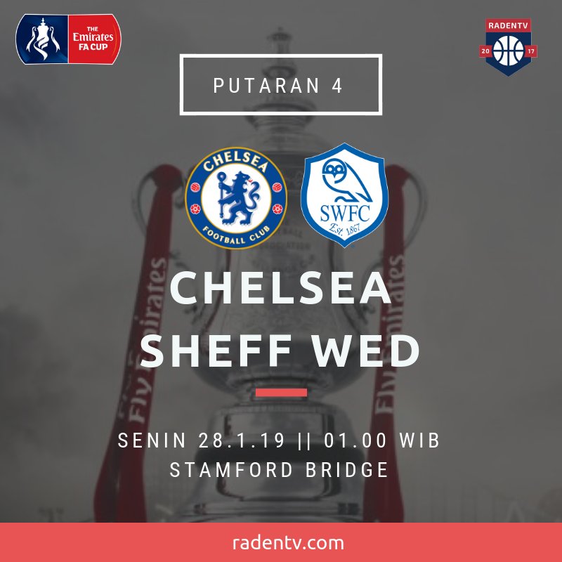 🏆 FA Cup
🆚 Chelsea vs Sheff Wed
📆 Senin 28 Januari 2019
⏲ 01.00 WIB
🆓 Gratis
📱 bit.ly/2CKOLoG
#EmiratesFACup