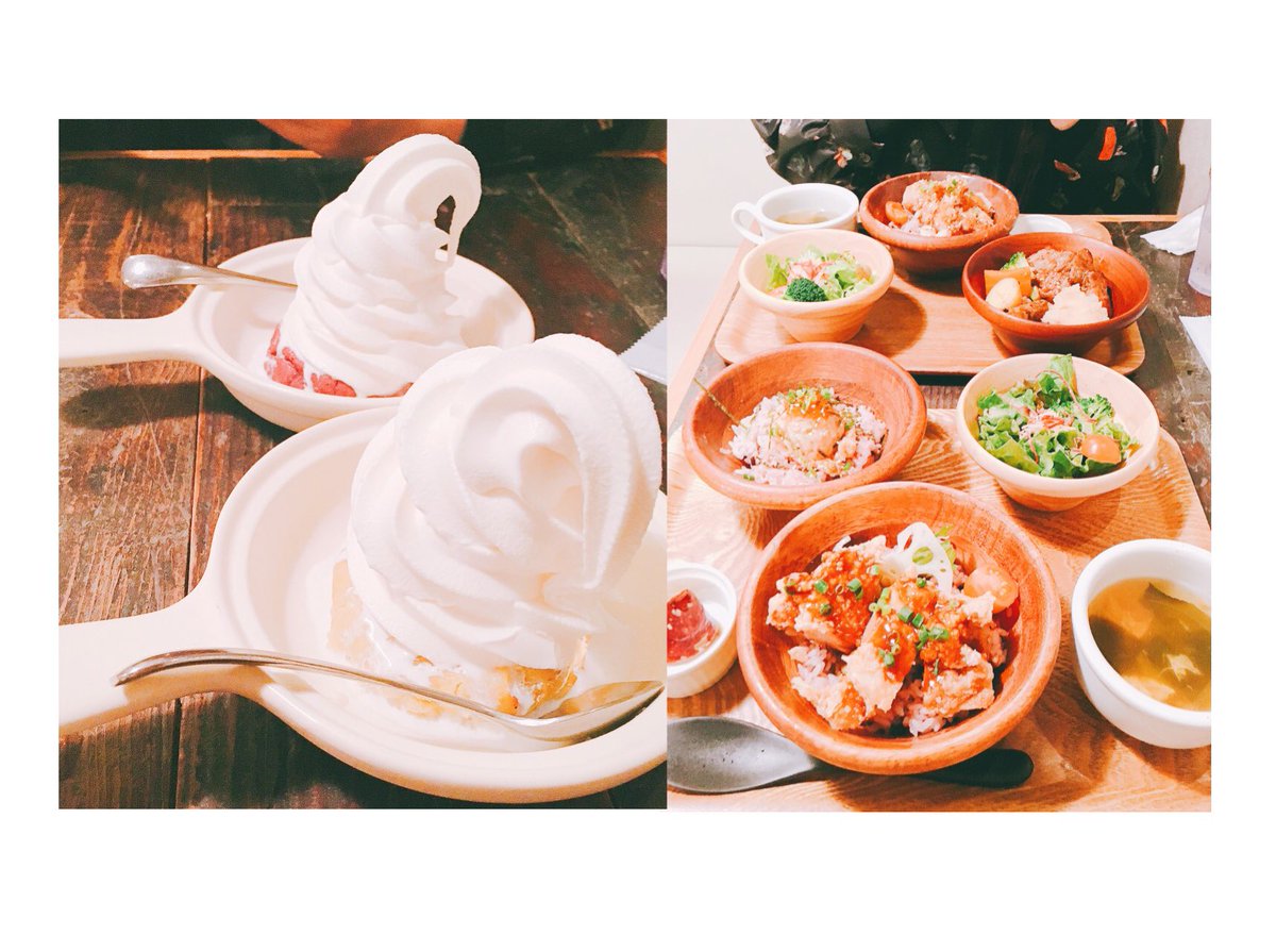 ろなさんとご飯食べてきた🍦✨✨