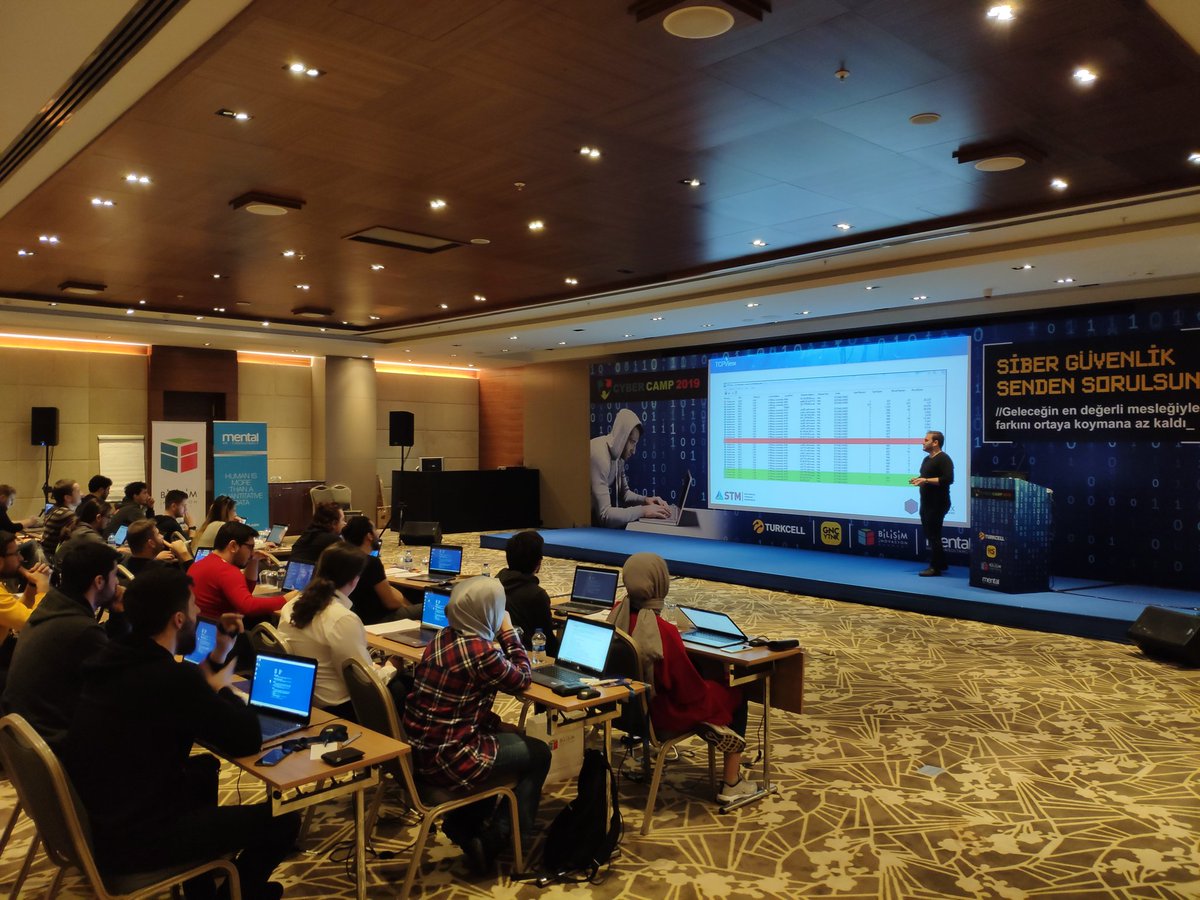 Fatih ERDOĞAN'ın anlatımıyla Malware Analysis dersimiz devam ediyor. #cybercamp2019 <a href="/FeCassie/">Fatih ERDOĞAN</a>