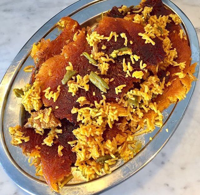 Iran_Style's tweet photo. Today, for lunch or #brunch, #TahDig is the flavour of the day, with #gheymeh, #ghormehSabzi & #lubiaPolo tahDig by #SimaDeli of #PersianSoulFood from #Sweden. #PersianFood #SundayBrunch #lifestyle #Stockholm https://t.co/AjW5LLnFDK