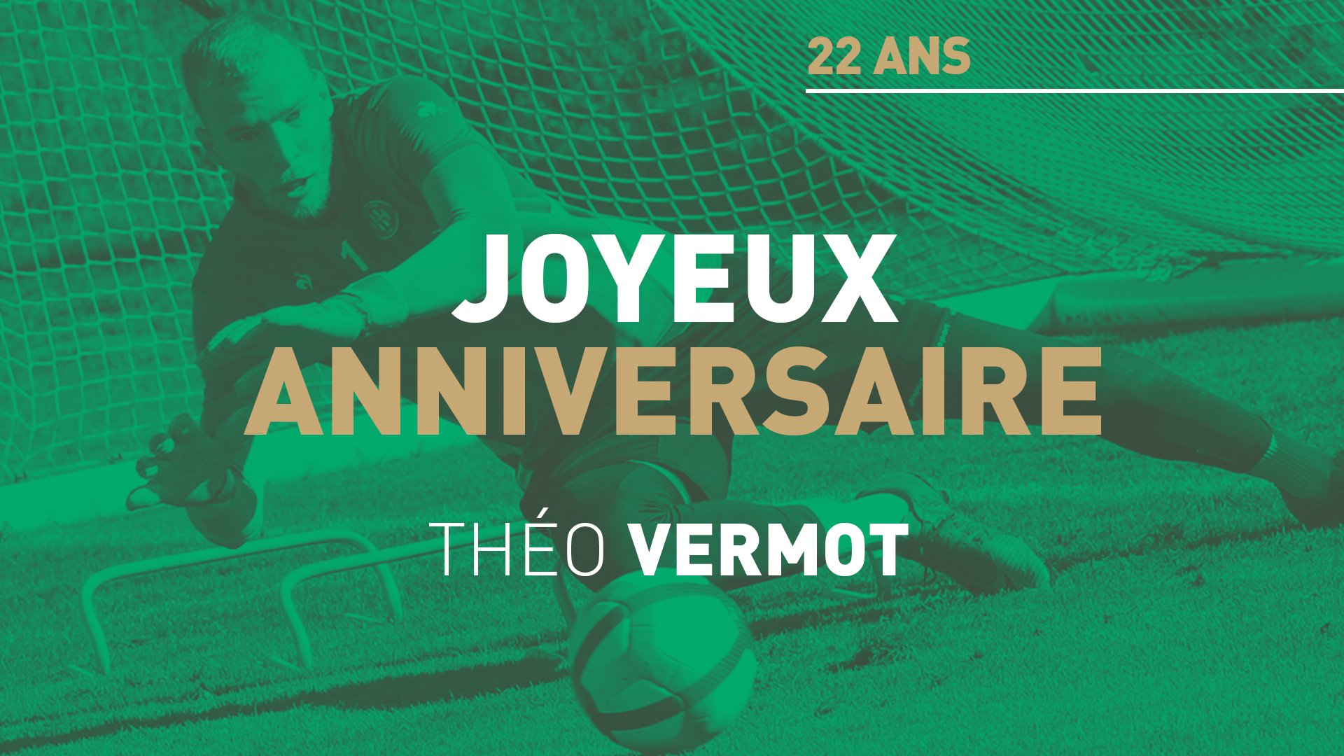 As Saint Etienne Joyeux Anniversaire Theo Vermot Le Portier Stephanois Fete Ce Dimanche 27 Janvier Ses 2 2 Ans