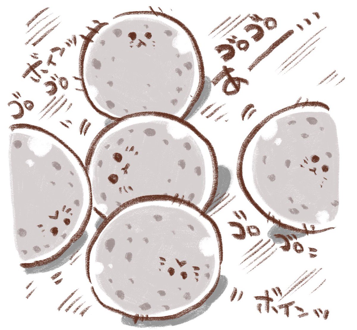 アザラシさーん
あらら～!

#たくみの絵 