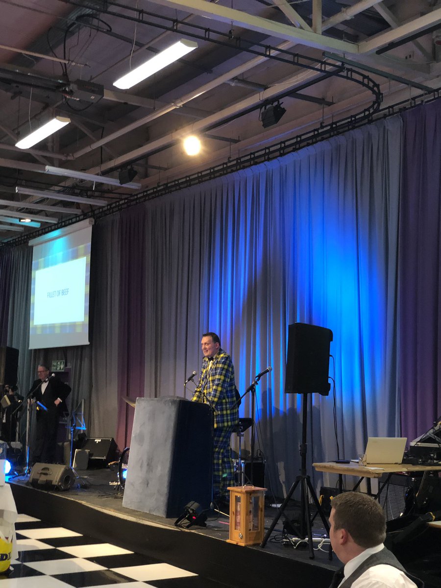 FarmerBooth's tweet photo. Great night last night raising money for @MNDoddie5 with the big man himself @DoddieWeir5.  Well done to all the organisers @akarchitects57 on what was a massive success https://t.co/ar9WzHYFDP