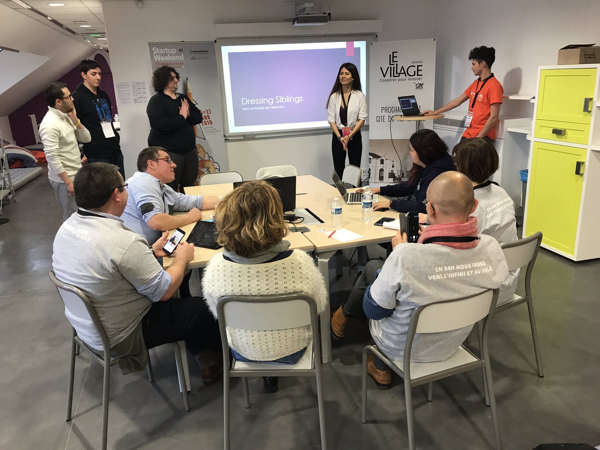 cci_indre's tweet photo. Pitch à blanc pour le projet Dressing Siblings du #StartupWeekend de #Chateauroux #SWChtx2019 #SwChtx #Entrepreneuriat #Innovation #Startup #TechLoireValley #CampusCentre #Indre @SWCHTX2019 https://t.co/3nbYR1EWAW