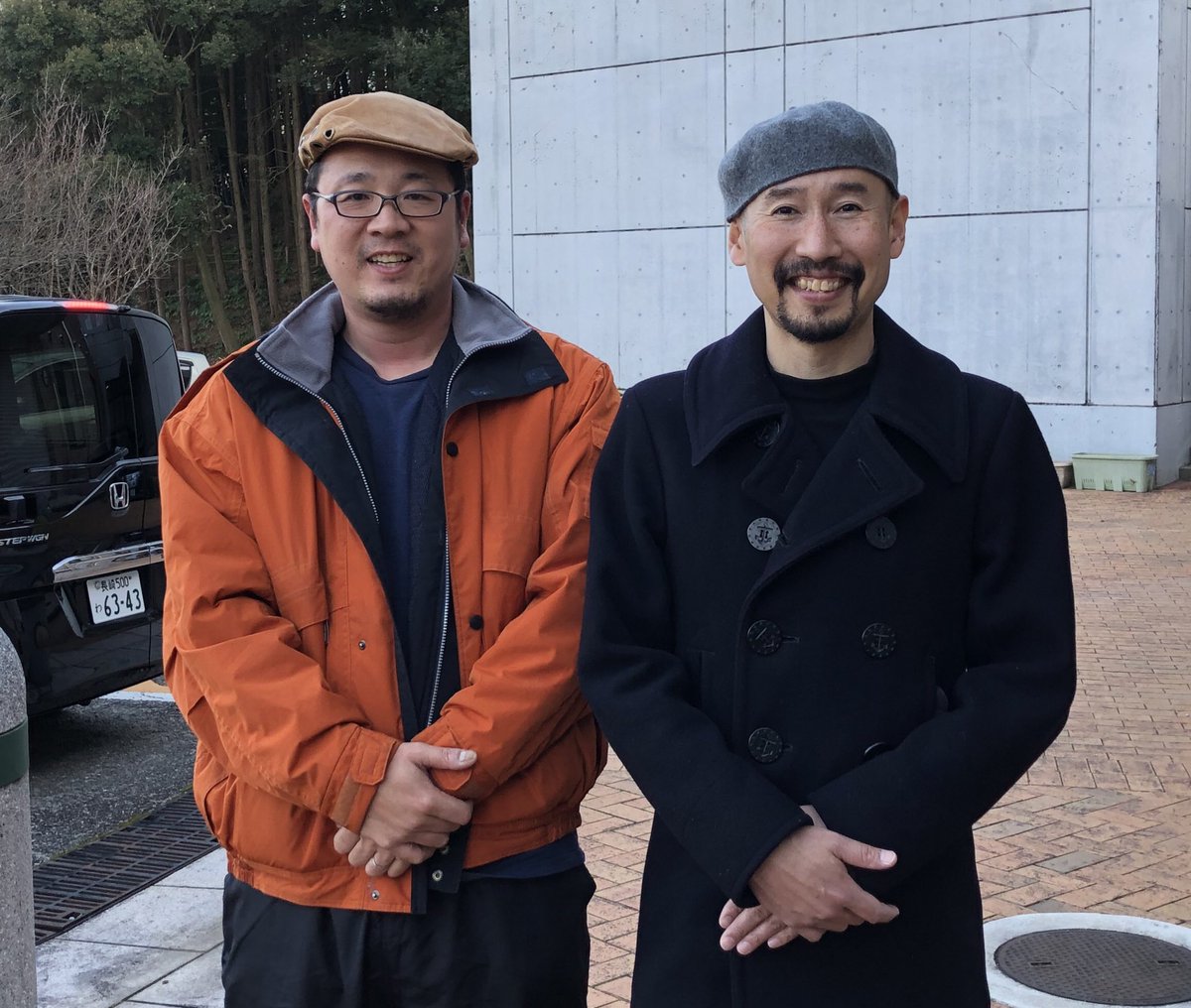 デミー博士 爆破で噂の土木学者 渡部陽一さんと私と同じぐらい大きい人でした 手の大きさにビックリ ちなみに私は185センチ デミーとマ 戦場カメラマン 渡部陽一 長与町 ミックン