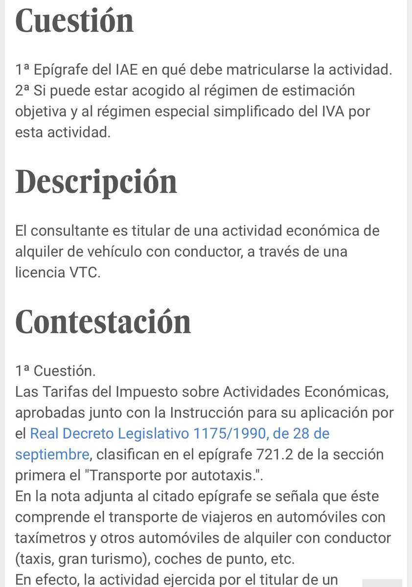 unautovtc's tweet photo. Para tod@s los que nos preguntáis cómo puede ser posible que, teniendo el mismo epígrafe fiscal, el TAXI “goce” del pago de impuestos más bajo que existe en el transporte, os adjuntamos la Resolución Vinculante de la AEAT👇🏼
https://t.co/1xvslHSdB4 https://t.co/EecPCophPU