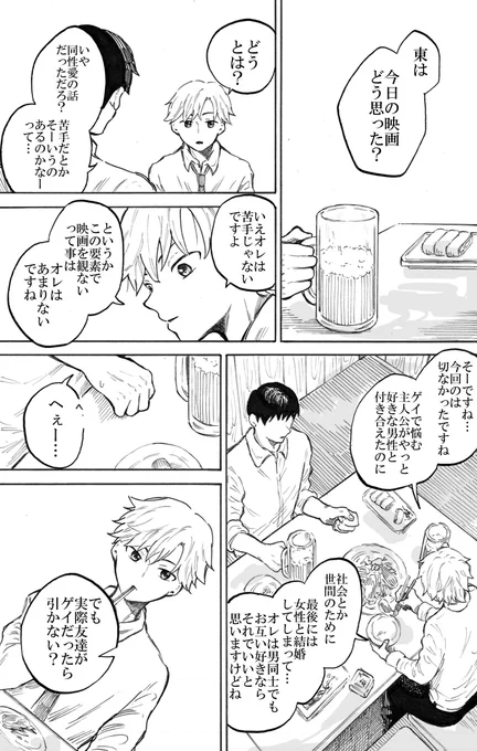 「普通の恋愛」第二話(2/3)
※同性愛のお話です 