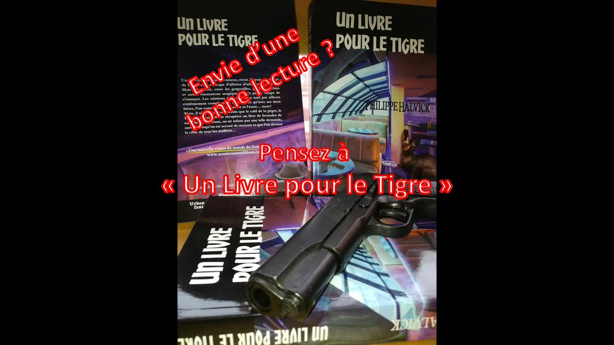 PHalvick's tweet photo. Envie d’une bonne lecture ?
Pensez à « Un Livre pour le Tigre »
#polar #halvick #livre #humour #fantasyurbaine #lecture #acontresenseditions https://t.co/l5PQZ4eRPH