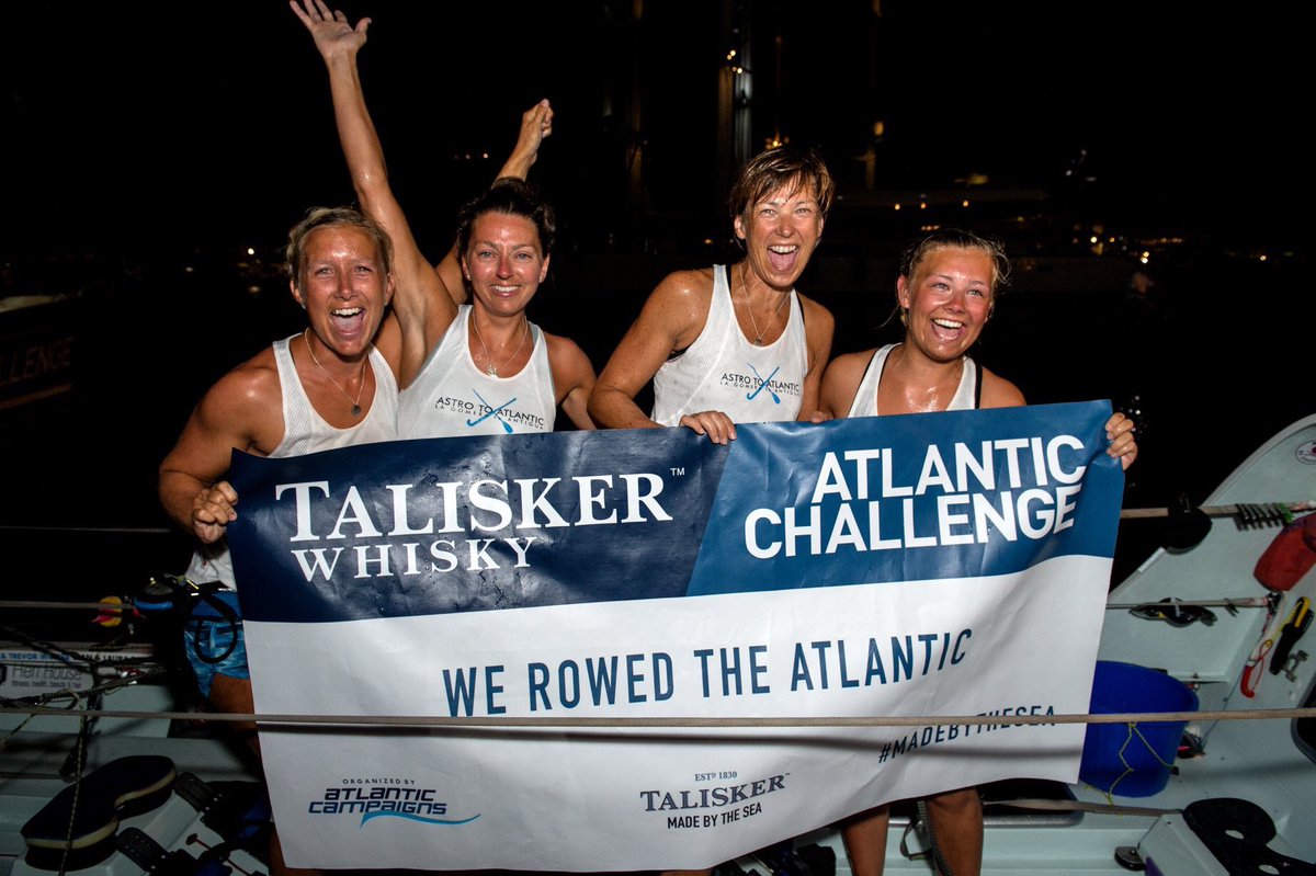Talisker Whiskey Atlantic Challenge 2018 ✔️
After some food and a good nights sleep the girls are waking up to the enormity of what they accomplished.
Family, friends and followers are so proud and pleased to have their girls back with them safe and sound.
📸 @photofantasya