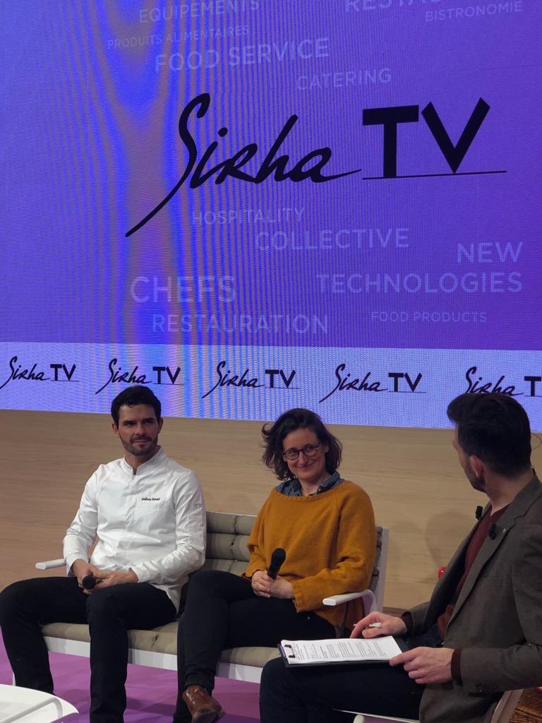 Notre fondatrice @laurelejossec intervenait sur les circuits courts au Sirha aux côtés de <a href="/AntonyBonnet/">Antony</a> chef engagé à la cour des loges !