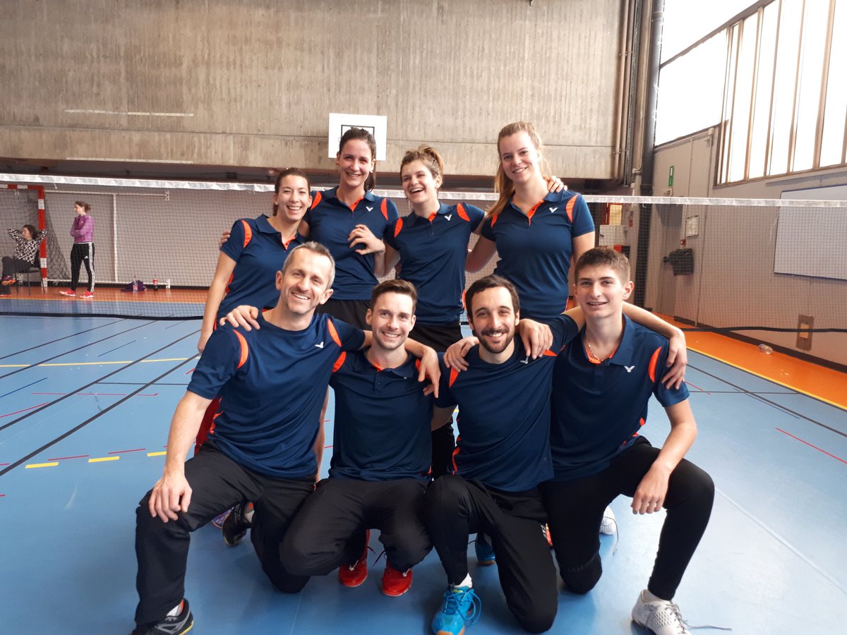 Equipe2ABC74's tweet photo. Ça tripote les eins mais ça gagne 💪
#icabc #badminton #winner #firstwin https://t.co/SQoH4OieXa