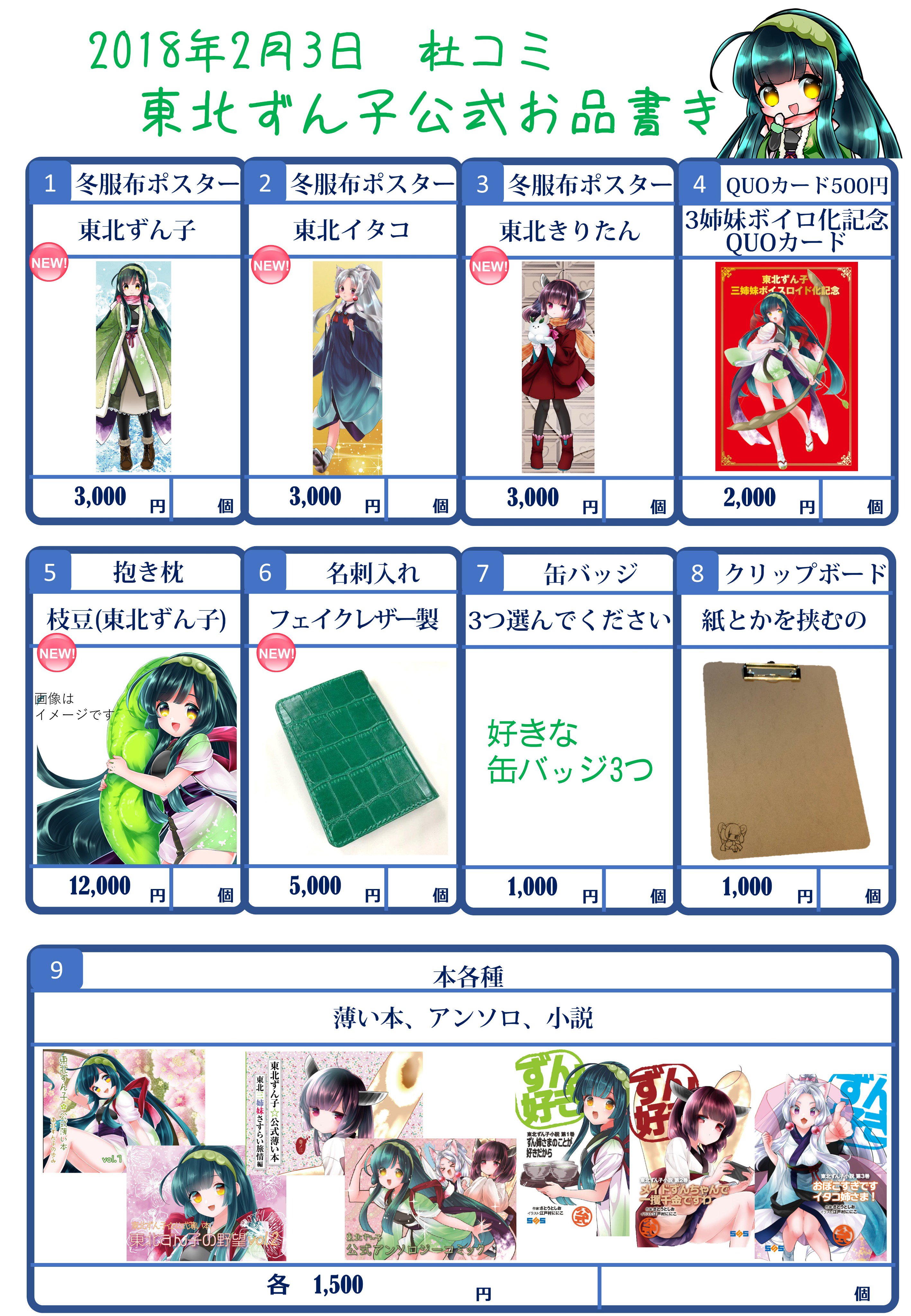 東北ずんこ 布ポスター