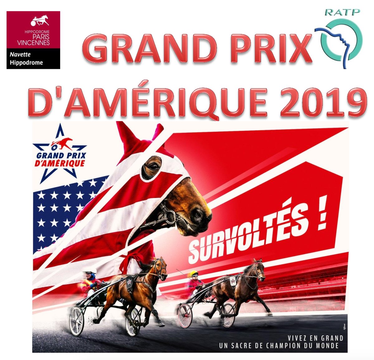 Happy Grand Prix D'Amerique day! Good luck to all the horses and drivers! #Vincennes #GPAmérique #trot #BoldEagle #BirdParker #ReadlyExpress #Lionel #BelinaJosselyn #Traders #Propulsion #harnessracing 🐴🇫🇷🏆