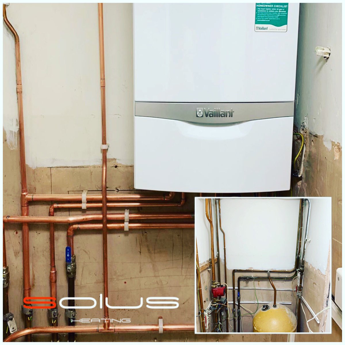 SolusHeating's tweet photo. Conversion from a conventional boiler with hot water cylinder to a Vaillant combination boiler. Very happy client #centralheating #edmonton #palmersgreen #enfield #Vaillant #Vaillantapprovedinstaller #solusheating #soluscare #powerflush #underfloorheating #boiler #warmhome https://t.co/1ieRudbpdS
