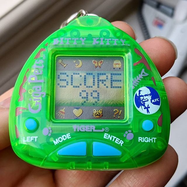 Tamapetchi's tweet photo. Has anyone ever done this on this particular program before? XD it wasn't easy, today is day three and it's the first time I've done it.
#tamagotchi #gigapet #gigapets #gigapetcat #gigapetkitty #bittykitty #nano #nanokitty #kfc #tigerelectronics #virtual… https://t.co/lTVNSTMqsa https://t.co/xUW1u84S0K