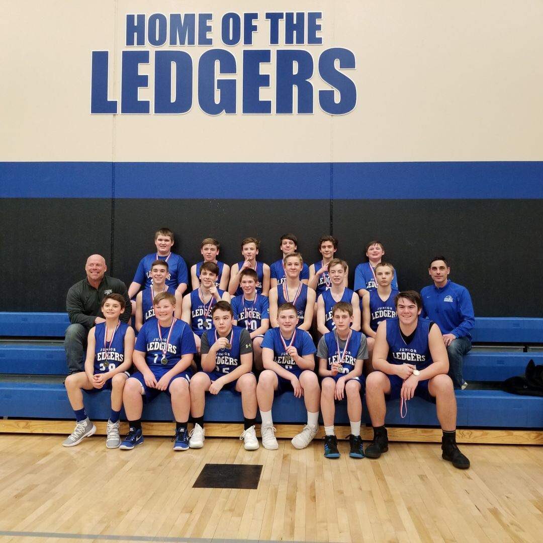 juniorledgersbc's tweet photo. 8th grade boys take care of business on their home turf with 3 convincing wins and the Championship on the Ledge. #18strong. https://t.co/mvpeHtp25P