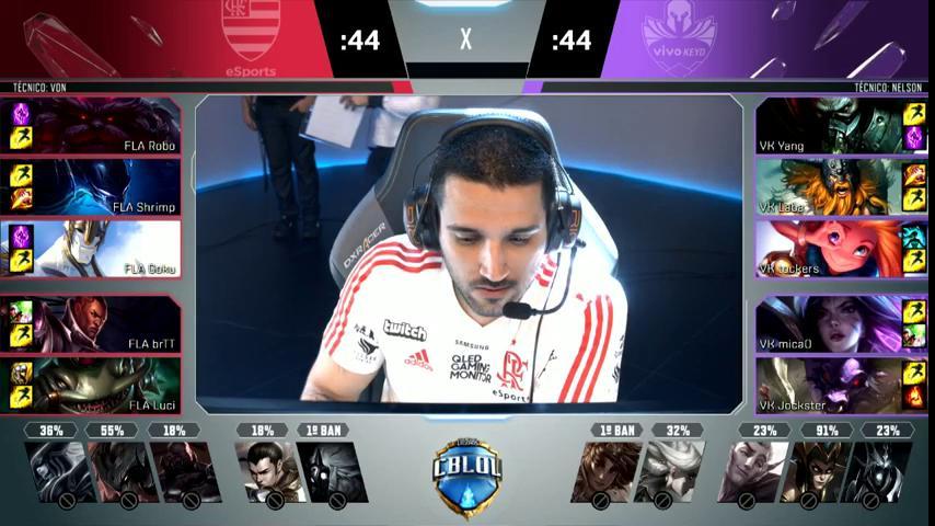 CBLOL's tweet image. Campeões escolhidos pro duelo entre @flaesports e @VivoKeyd! 

Vem que vai começar! #CBLoL 

💻 watch.br.lolesports.com