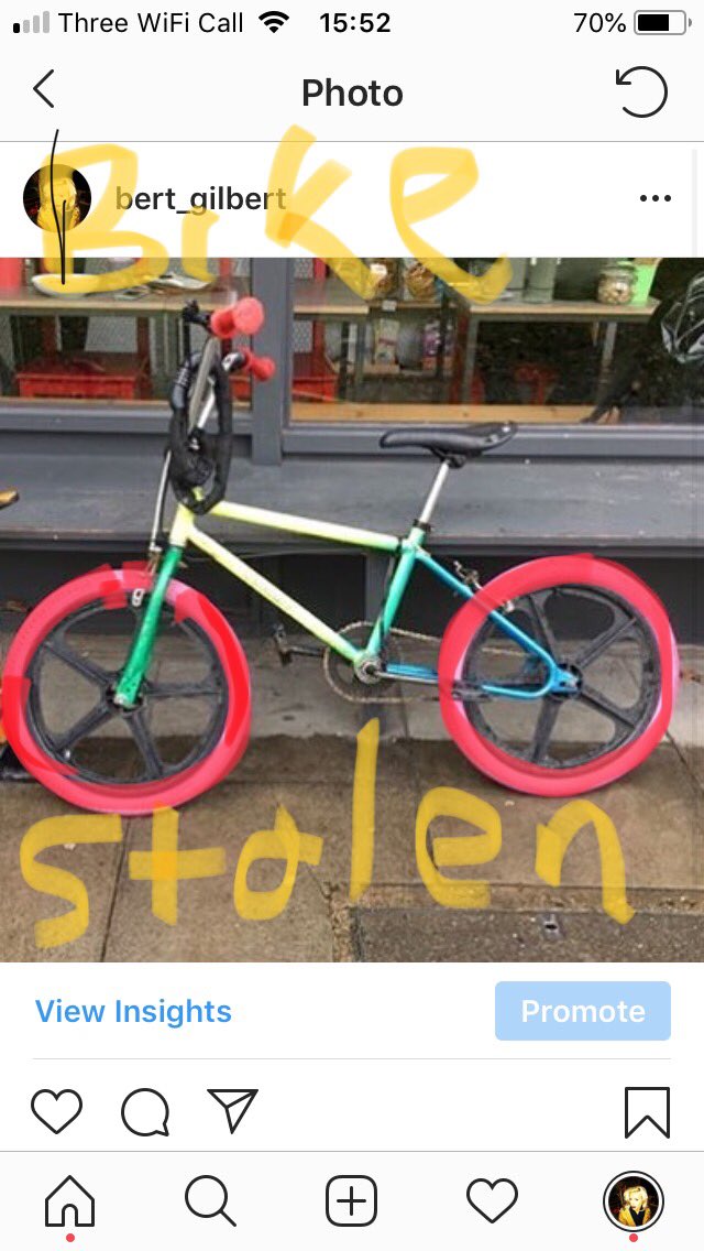 BERTINDUSTRIES's tweet photo. @StolenRide my bmx just got stolen  in #hackney can you help xx https://t.co/ZwHt2krVkO