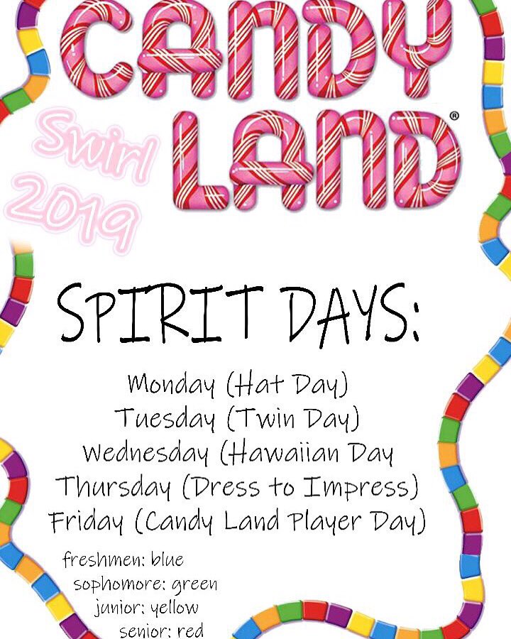 redarrowleaders's tweet photo. Swirl is this Saturday! Here are the spirit days for the week, get the word out😄 *Voting will open Monday at 7:40am and close Tuesday at 2:30pm on your school email*
Ticket sales and Blood drive sign ups will be all week in the lunch room. !! https://t.co/gvyDCTfHgJ