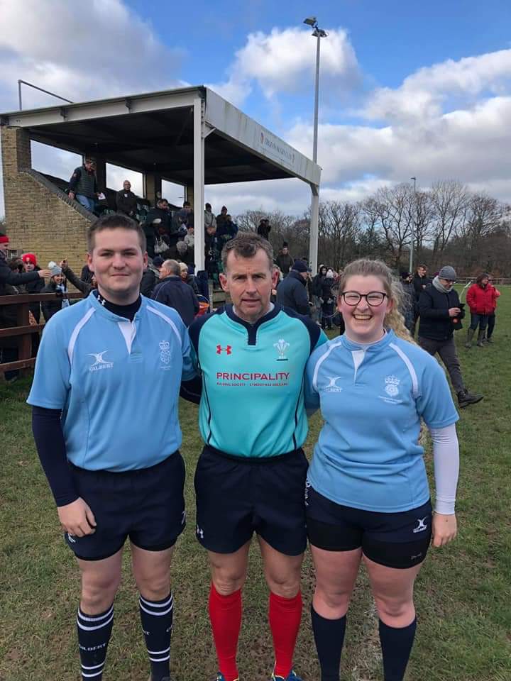 2 of our YMOs with Nigel.   Very proud.