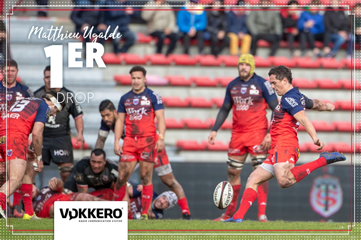 FCGrugby's tweet photo. Matthieu Ugalde a marqué le premier drop de la saison des Grenoblois, lorsqu'il a ouvert le score face à Toulouse #STFCG #AllezFCG https://t.co/10JOziTyi0