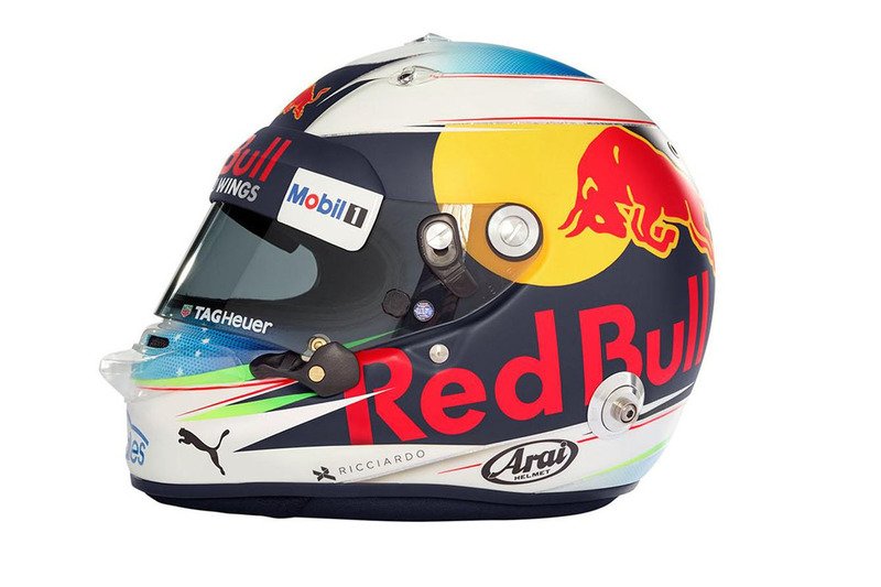 The Red Bull/Toro Rosso drivers have a tough time of this. Without looking at the fine writing with their names, can you instinctively tell which of these belongs to Daniil Kvyat, Max Verstappen, Jean-Éric Vergne and Daniel Ricciardo?