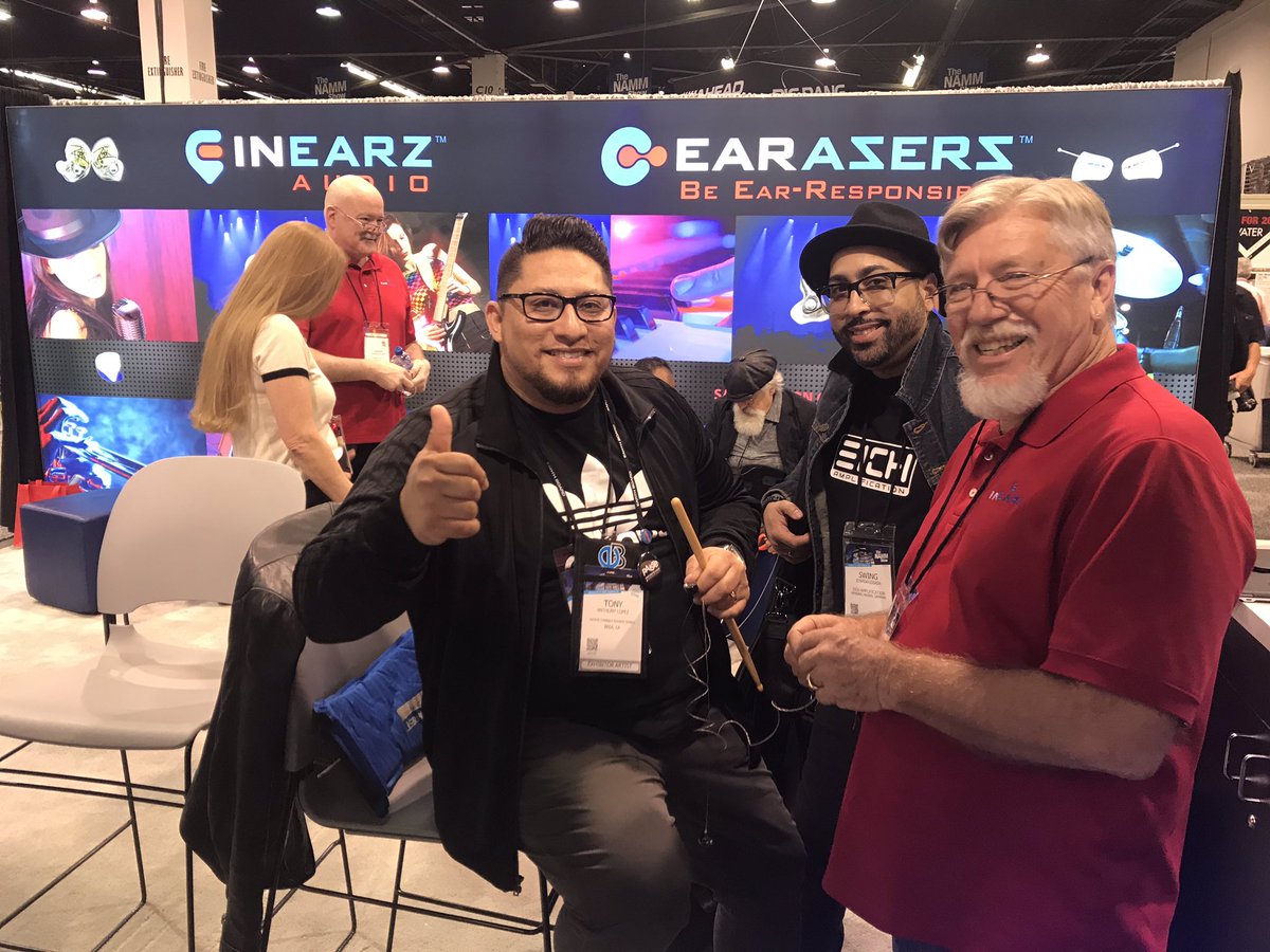 It’s the last day of NAMM 2019 and your last chance to get some great show specials on Earasers Earplugs and InEarz Audio in-ear monitors! Stop by to check us out before it’s to late! #earasers #earasersearplugs #beearresponsible #inearz #inearzaudio #namm #namm2019