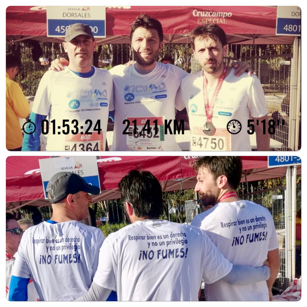 neumo_macarena's tweet photo. Hoy fomentando los hábitos saludables y el deporte en la Media Maratón de Sevilla_19.
Con la camiseta de @neumo_macarena https://t.co/9LmDJb3vvv