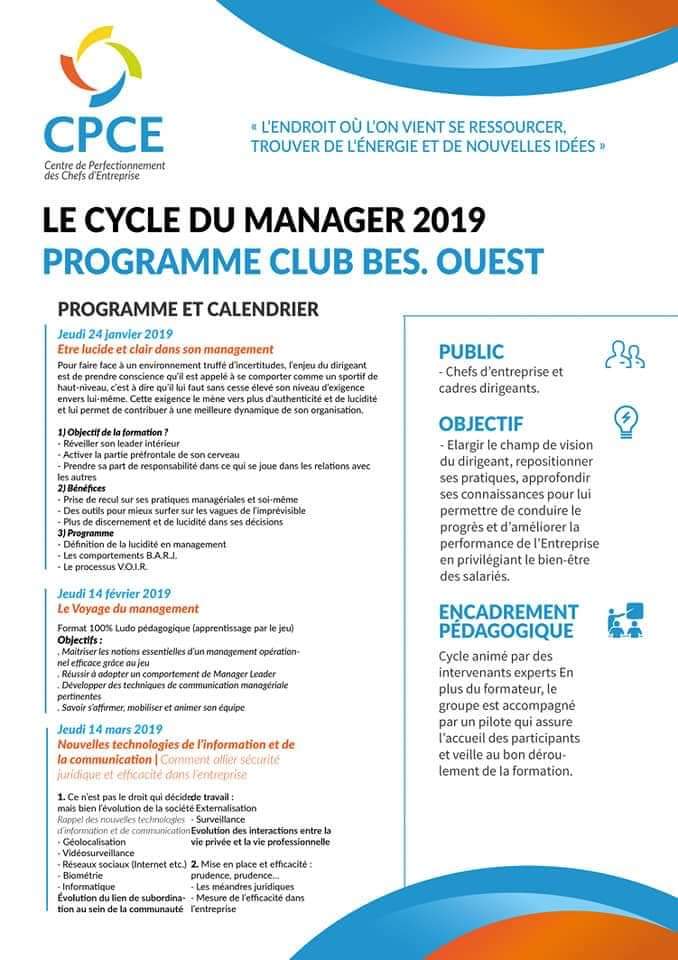 CPCEFC's tweet image. Le cycle du manager 2019 
Programme de formation de Besançon Ouest.
Tel. 06 73 87 03 10 
#formation #Manager
#Besancon