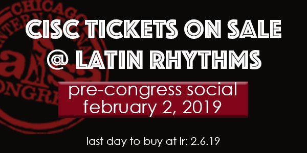 latinrhythmschi's tweet image. The Chicago International Salsa Congress will be February 7-10, 2019 at the Westin Hotel O&apos;Hare. We are excited and can&apos;t wait to get on stage as well as see so many talented dancers from all over the world. There will be showcases and workshops all weekend long. 

You can no...!
