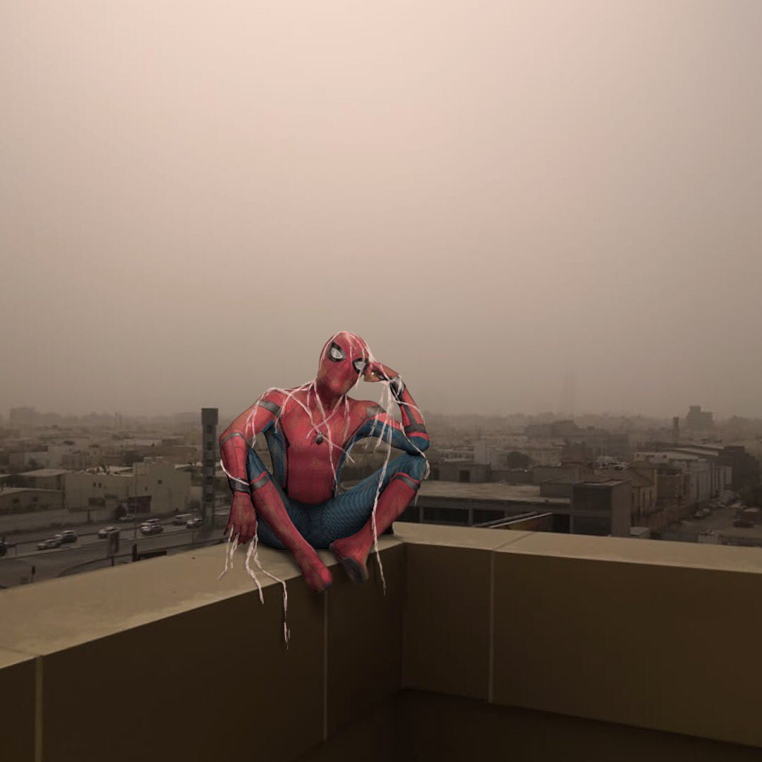 MedialogyGroup's tweet photo. Seems no flying or fighting crime today, might as well call @CareemKSA #Jeddah #Careem #sandstorm #JeddahNow https://t.co/aPr43g7zkW