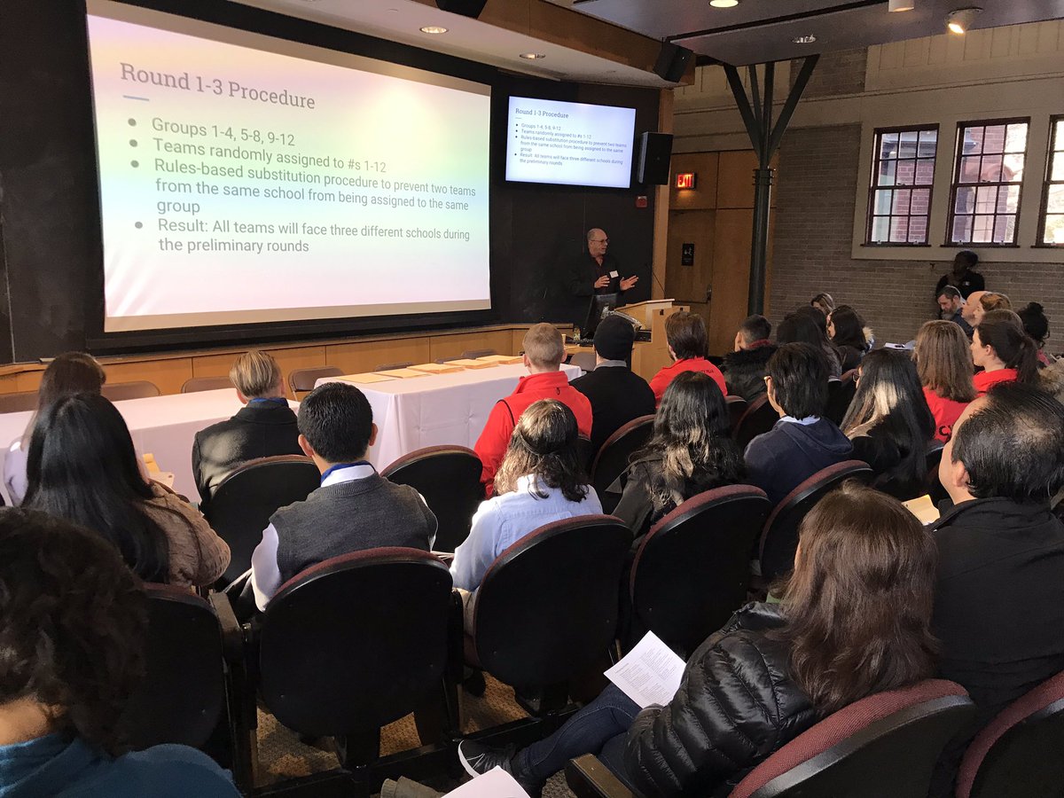 The energy is palpable this morning as we kick off our 3rd annual tournament! Thank you <a href="/BrownUniversity/">Brown University</a> for hosting us &amp; @CityYearPVD for coming out in full force to support the event! #2019RIEthicsBowl