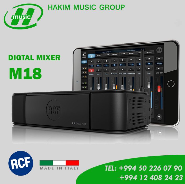 #RCF m18 - #digitalmixer 
yeni rəqəmsal mixer -Made in Italy
Tel: 0502260790 / 0553160790 
Hbmusicstore.com #azerbaijan #baku
#music #hakimmusicgroup #sound