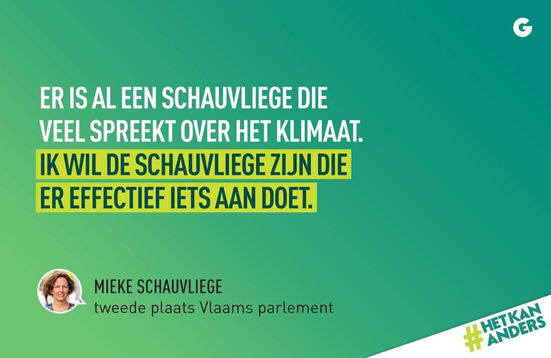 GroenAalter's tweet image. Onze eigenste Mieke Schauvliege op nummer 2 voor het Vlaams Parlement! Proficiat 💚