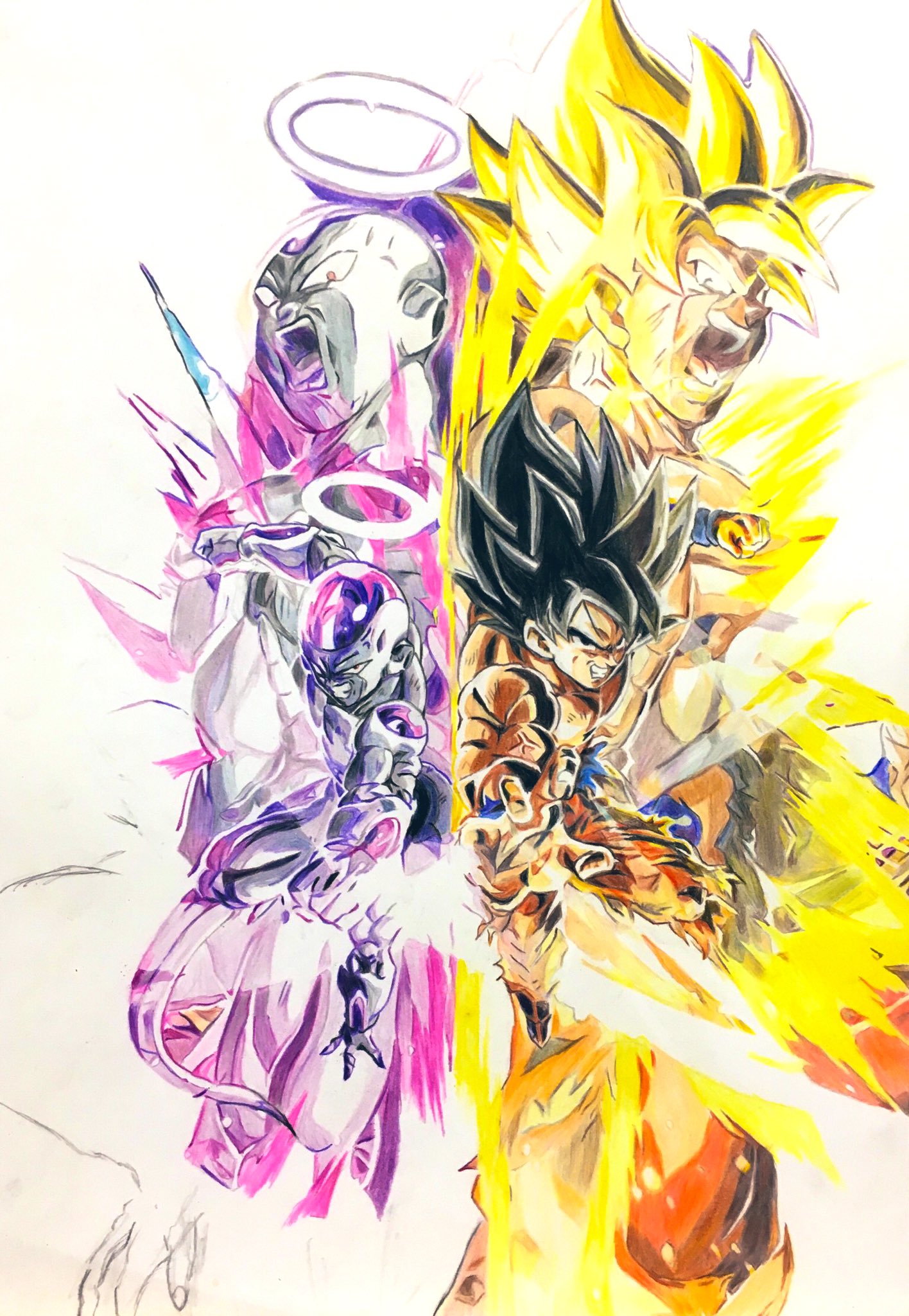 ダイン V Twitter 今日はここまでにします ドカバト 悟空 フリーザ 模写 ダイン V Twitter 今日はここまでにします ドカバト 悟空 フリーザ 模写