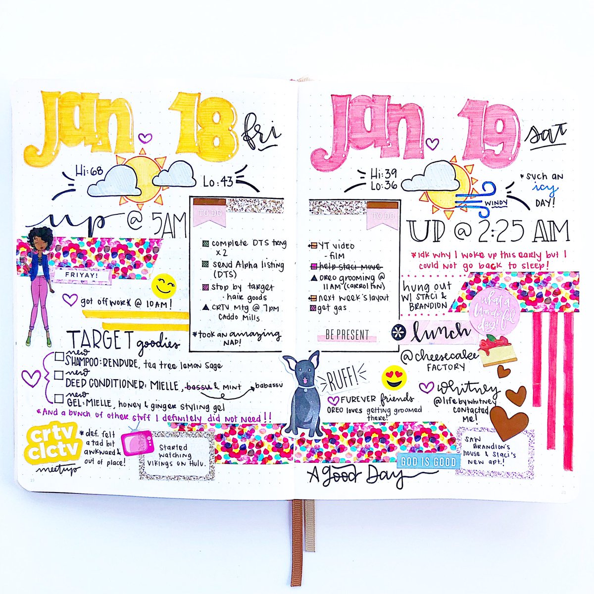 journalbydesign's tweet photo. Enjoyed creating these dailies! #bujo #bulletjournal #bujoweekly #planneraddict #bulletjournalcommunity #bujoinspo #plan2plan #scribblesthatmatter #bujocommunity #bujospread #jbydesign #plannercommunity #plannerlove #plannergirl #bujojunkie https://t.co/Ft0xRAtNrY