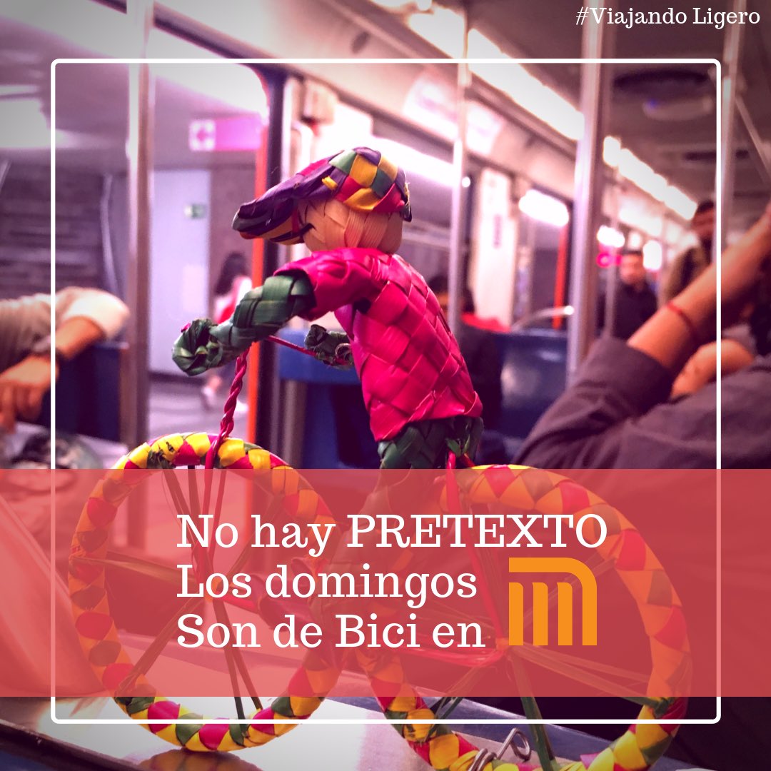 No hay pretexto los domingos son de Bici en <a href="/MetroCDMX/">MetroCDMX</a> #MetroCDMX #bici #bicicleta