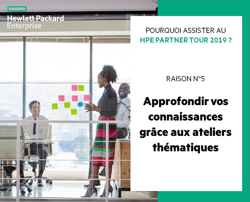 J-1 avant le début du HPE Partner Tour 2019 à Strasbourg et J-4 avant l'étape Lilloise. Ne ratez pas le stop dans votre région, inscrivez-vous  ! >>>>> hpe.to/6008Ez4Pg
