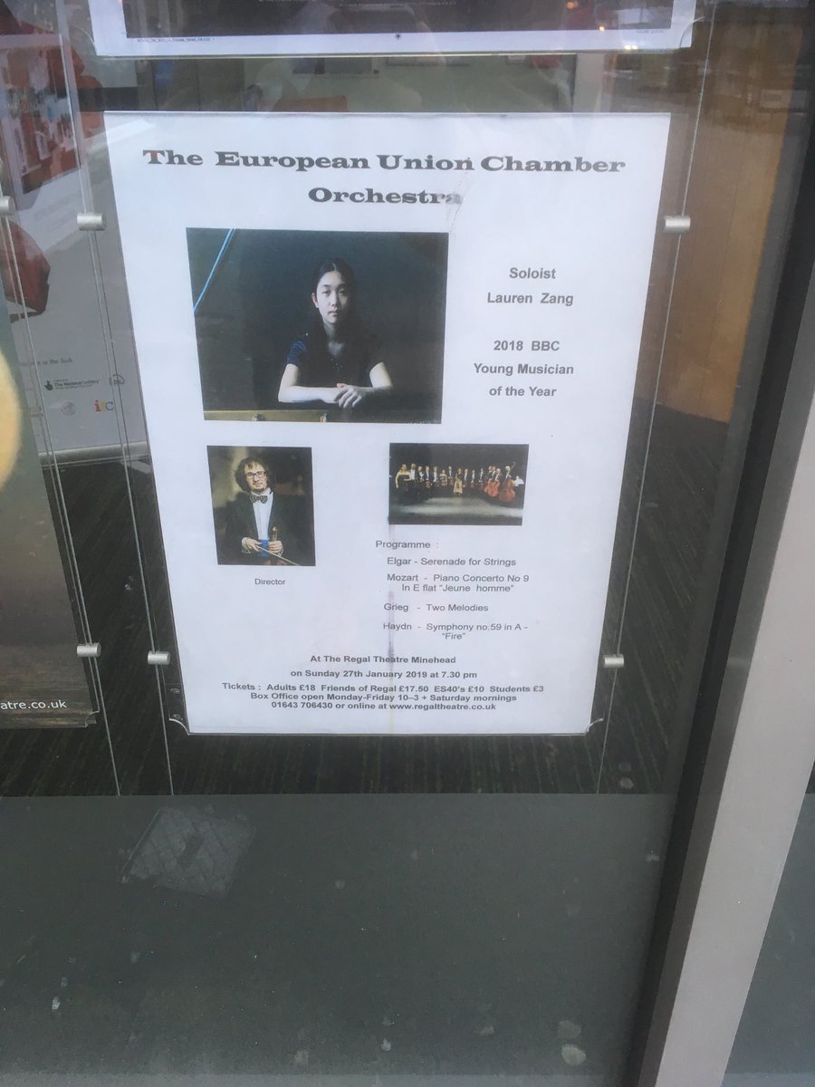 The calm before the storm... looking forward to <a href="/BBCYoungMus/">BBC Young Musician</a> whizz Lauren Zhang joining Team <a href="/EUCO1/">EuropeanUnionChamberOrchestra</a> for #Mozart later in #Minehead <a href="/RegalTheatre/">🎭Regal🎭Minehead🎭</a>, before we ‘fire’ up some #Haydn 🔥 #FireSymphony regaltheatre.co.uk/show/european-…